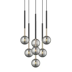 Lampa wisząca kule czarno-złota ARCTURUS 7