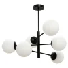 Lampa wisząca kule 6-punktowa czarna AURORA