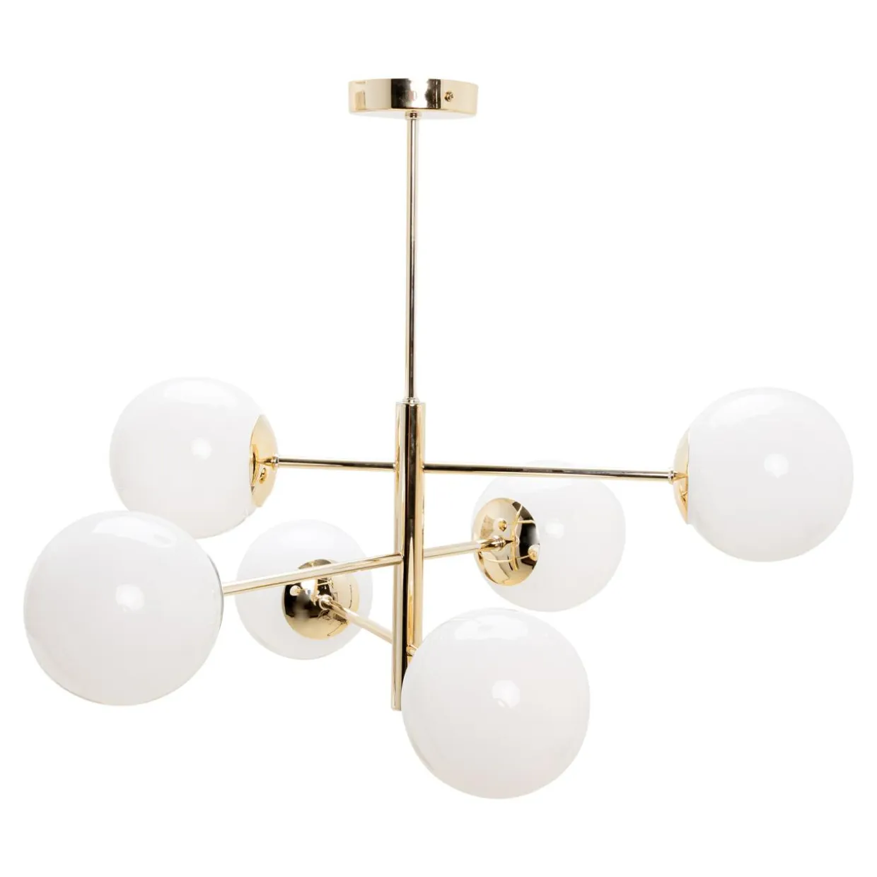 Lampa wisząca kule 6-punktowa złota AURORA
