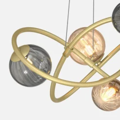 Lampa wisząca kule złota ARLON