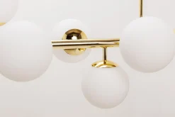 Lampa wisząca kule złota MEFISTO 8