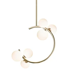 Lampa wisząca kule złota MOLECULE