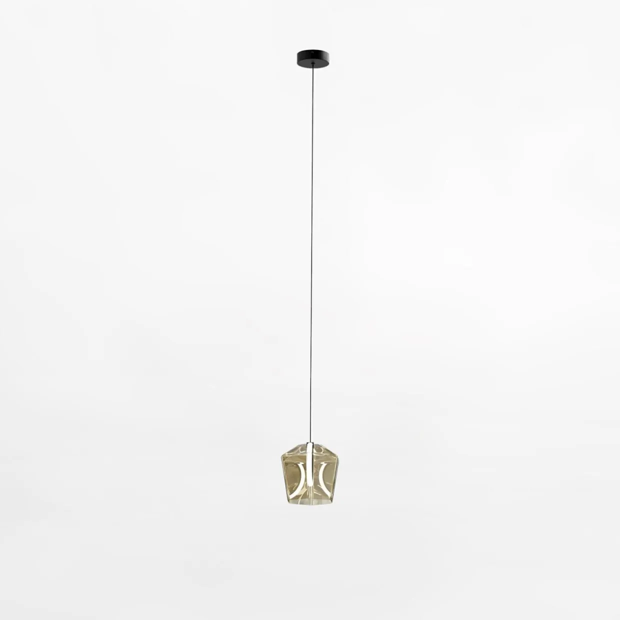 Lampa wisząca LED bursztynowa COLORE