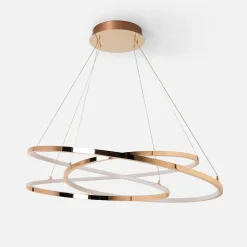 Lampa wisząca LED CHOLET wstęga złota