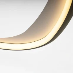 Lampa wisząca LED chromowana czarna GETAFE 65 cm