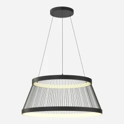 Lampa wisząca LED czarna BALU z pilotem