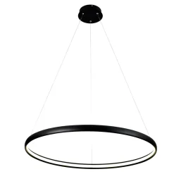 Lampa wisząca LED czarna CARLO 80 cm