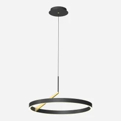 Lampa wisząca LED czarna MALU z pilotem