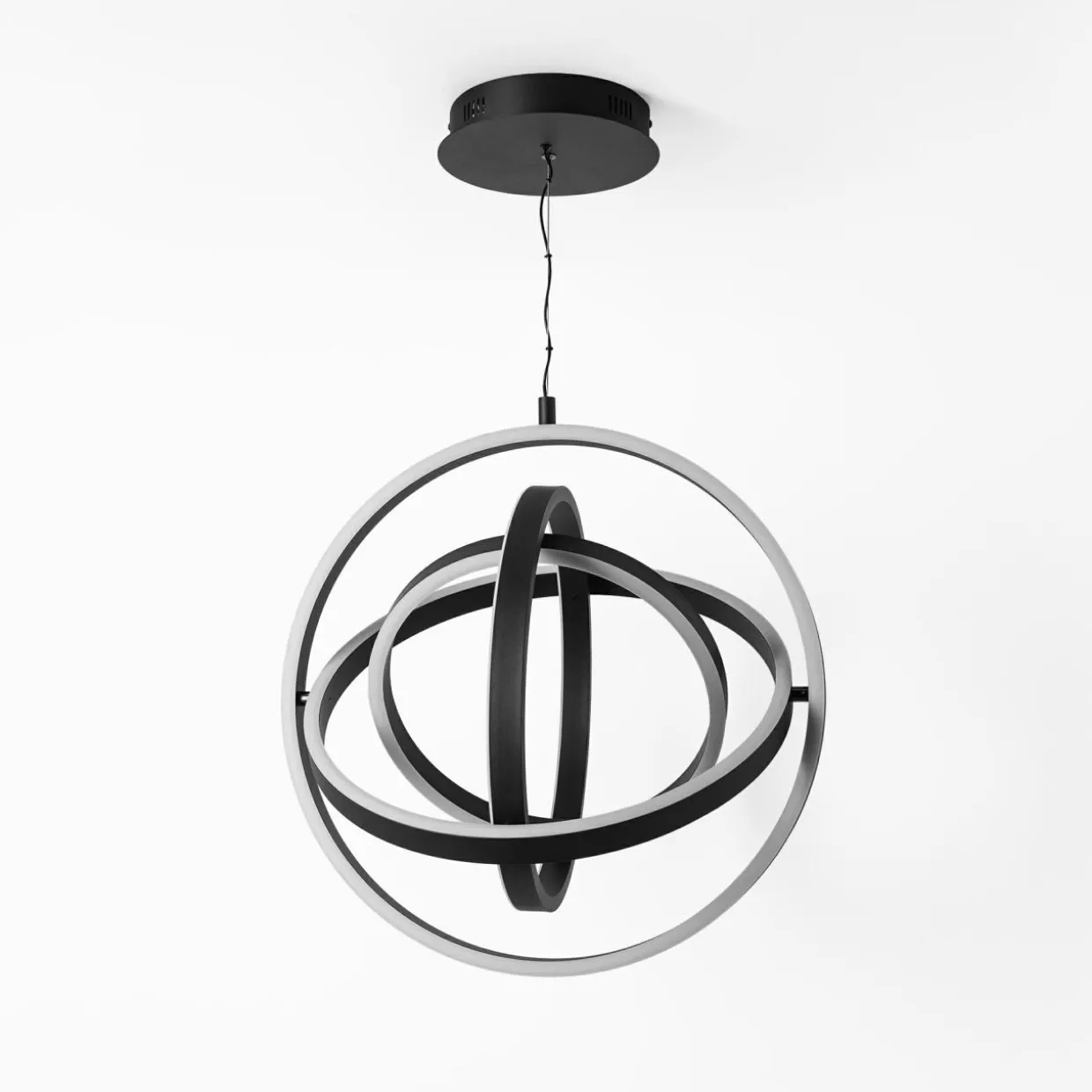 Lampa wisząca LED czarna TESS