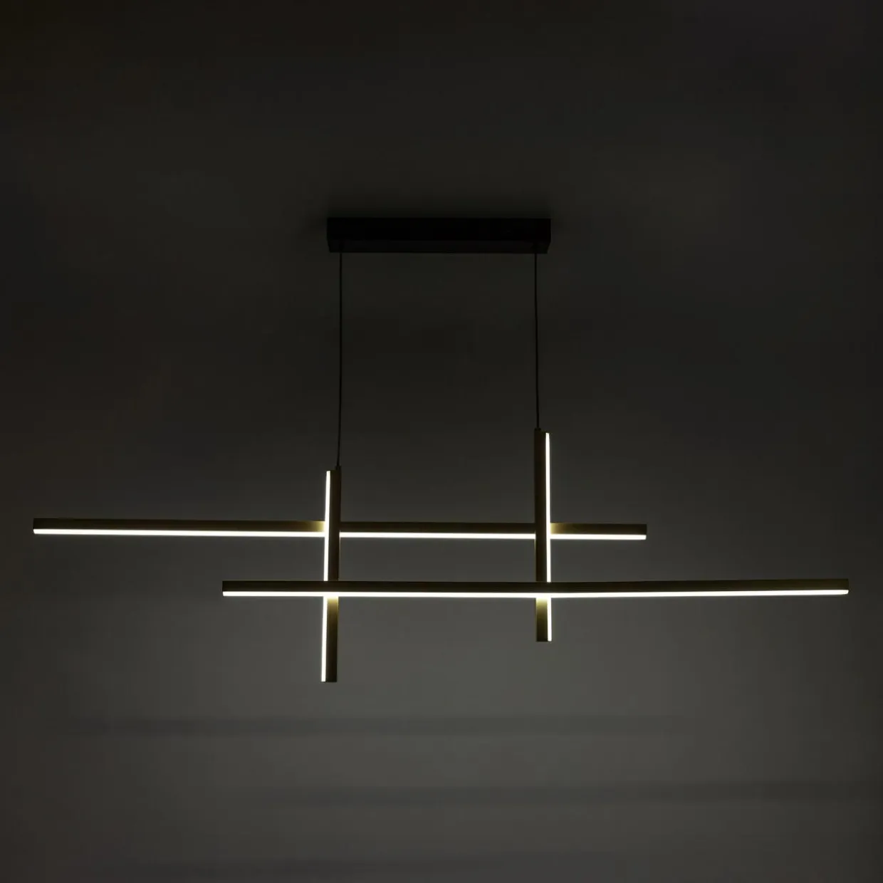 Lampa wisząca LED EDGE czarno-złota