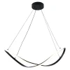 Lampa wisząca LED ERDA czarna