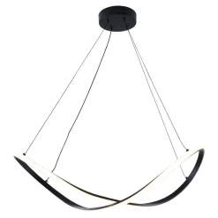 Lampa wisząca LED ERDA czarna