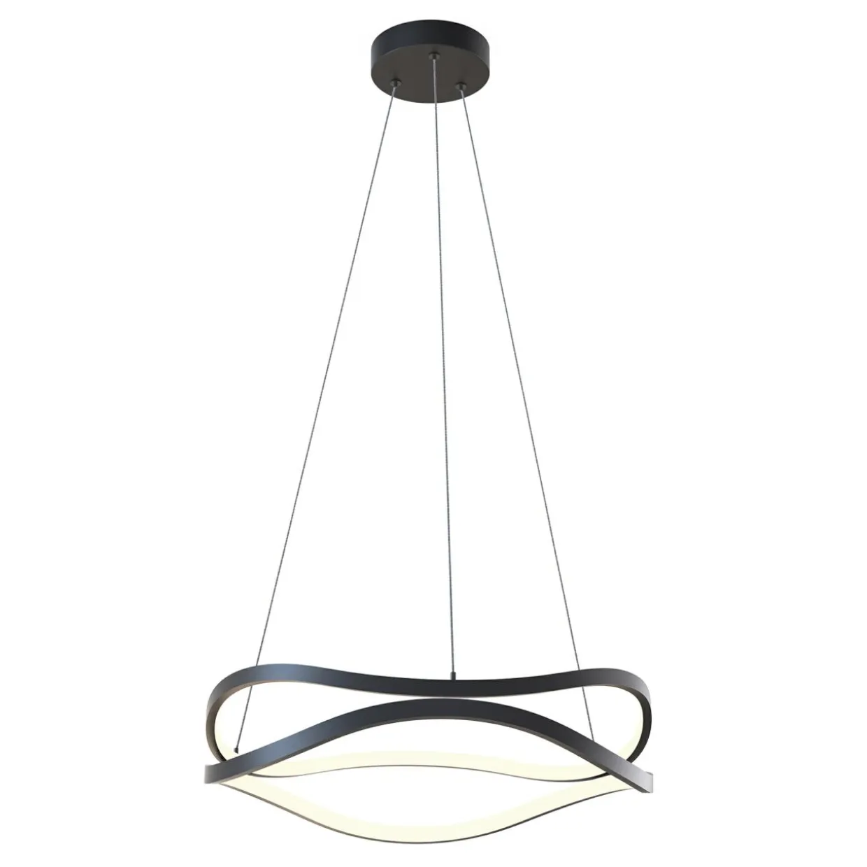 Lampa wisząca LED HARLEY czarna