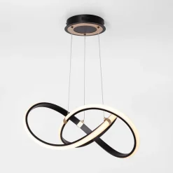 Lampa wisząca LED INDIGO czarno-złota