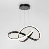 Lampa wisząca LED INDIGO czarna chrom