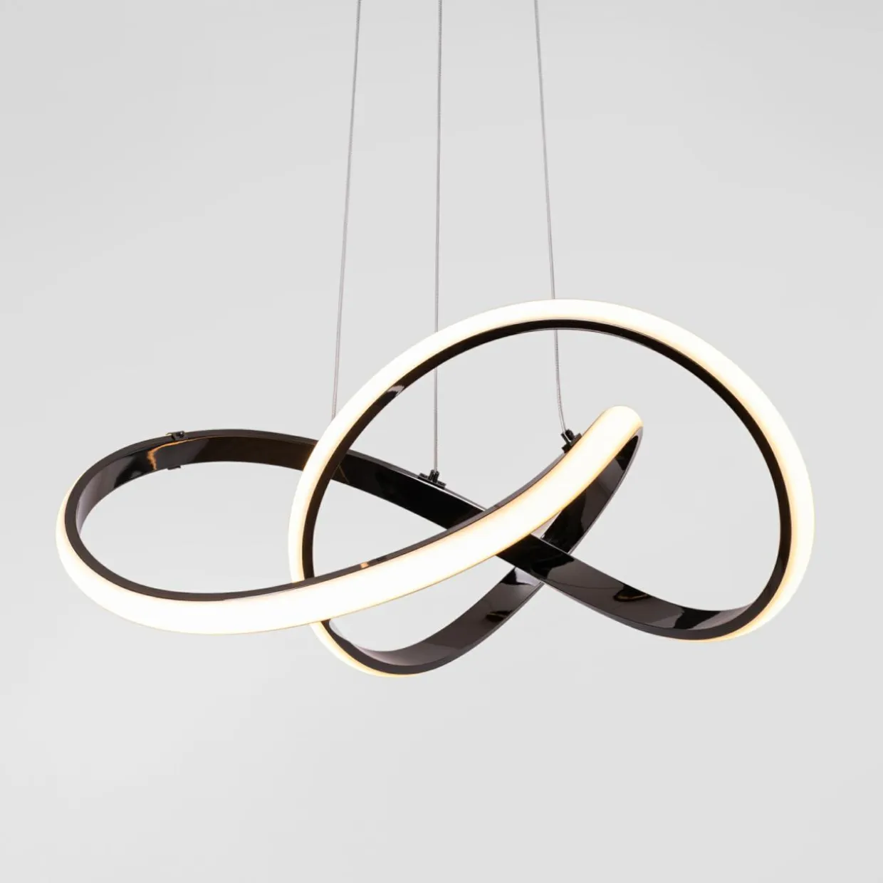 Lampa wisząca LED INDIGO czarna chrom