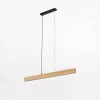 Lampa wisząca LED jasne drewno TEO