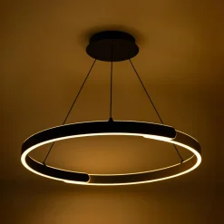 Lampa wisząca LED LINOS czarno-złota