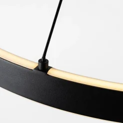 Lampa wisząca LED LINOS czarno-złota