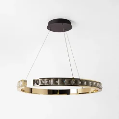Lampa wisząca LED MURIEL czarno-złota