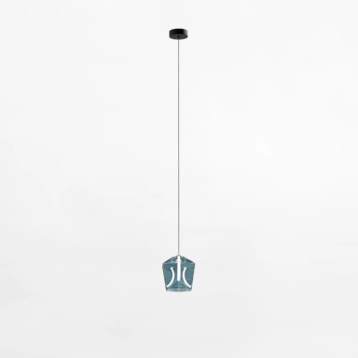 Lampa wisząca LED niebieska COLORE