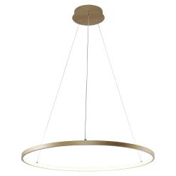 Lampa wisząca LED pierścieniowa złota BRENO 60 cm