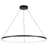 Lampa wisząca LED pierścieniowa czarna HORIK 90 cm