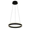 Lampa wisząca LED pierścieniowa czarna REGI 40 cm