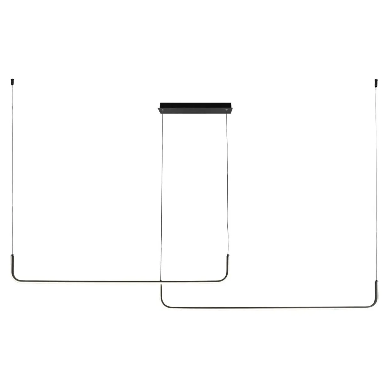 Lampa wisząca LED RIKE czarna