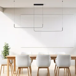 Lampa wisząca LED RIKE czarna