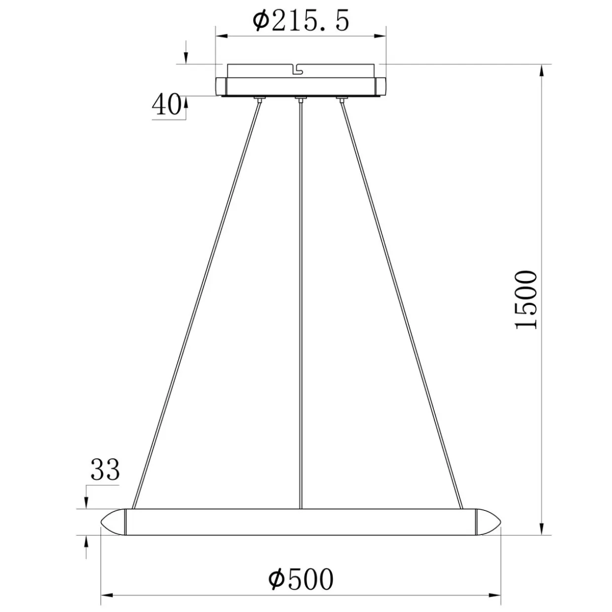 Lampa wisząca LED SAGA aluminium