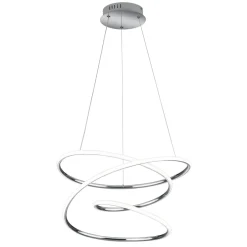 Lampa wisząca LED srebrna BOLOGNA