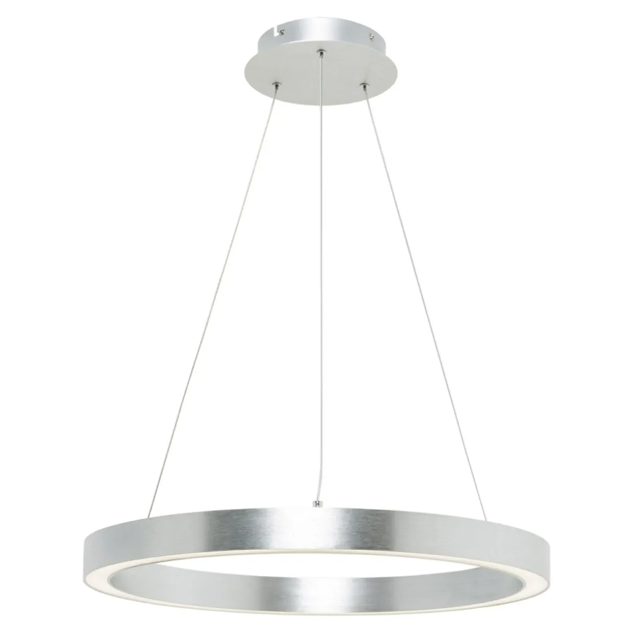 Lampa wisząca LED srebrna CARLO 40 cm