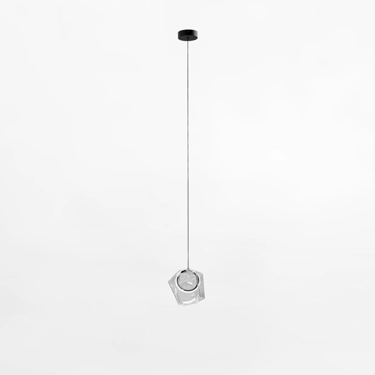 Lampa wisząca LED transparentna COLORE
