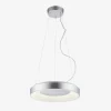 Lampa wisząca LED z pilotem srebrna KETO ANIKA