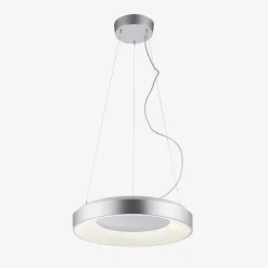 Lampa wisząca LED z pilotem srebrna KETO ANIKA