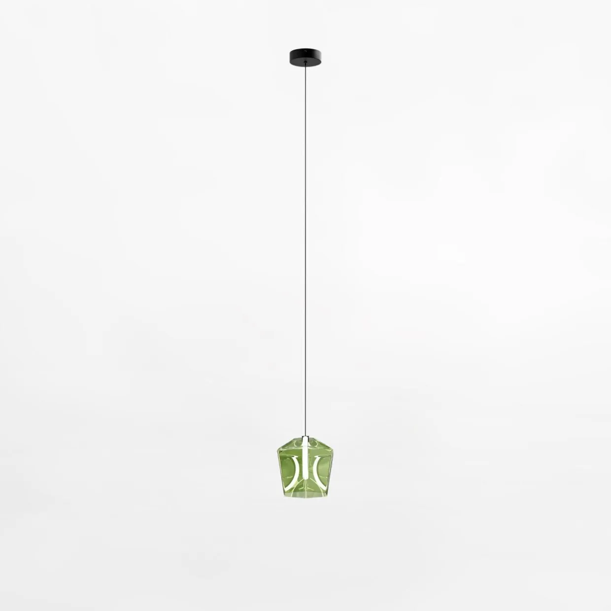 Lampa wisząca LED zielona COLORE