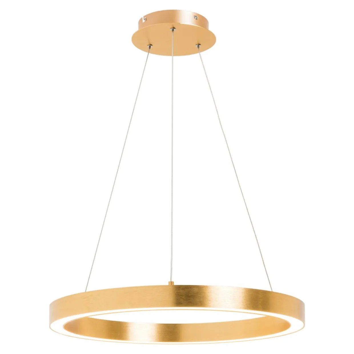 Lampa wisząca LED złota CARLO 40 cm