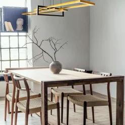 Lampa wisząca LED złota SALINAS