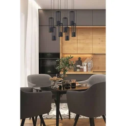 Lampa wisząca listwa czarna FALCON 8