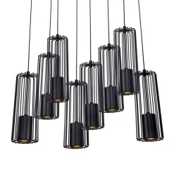 Lampa wisząca listwa czarna FALCON 8