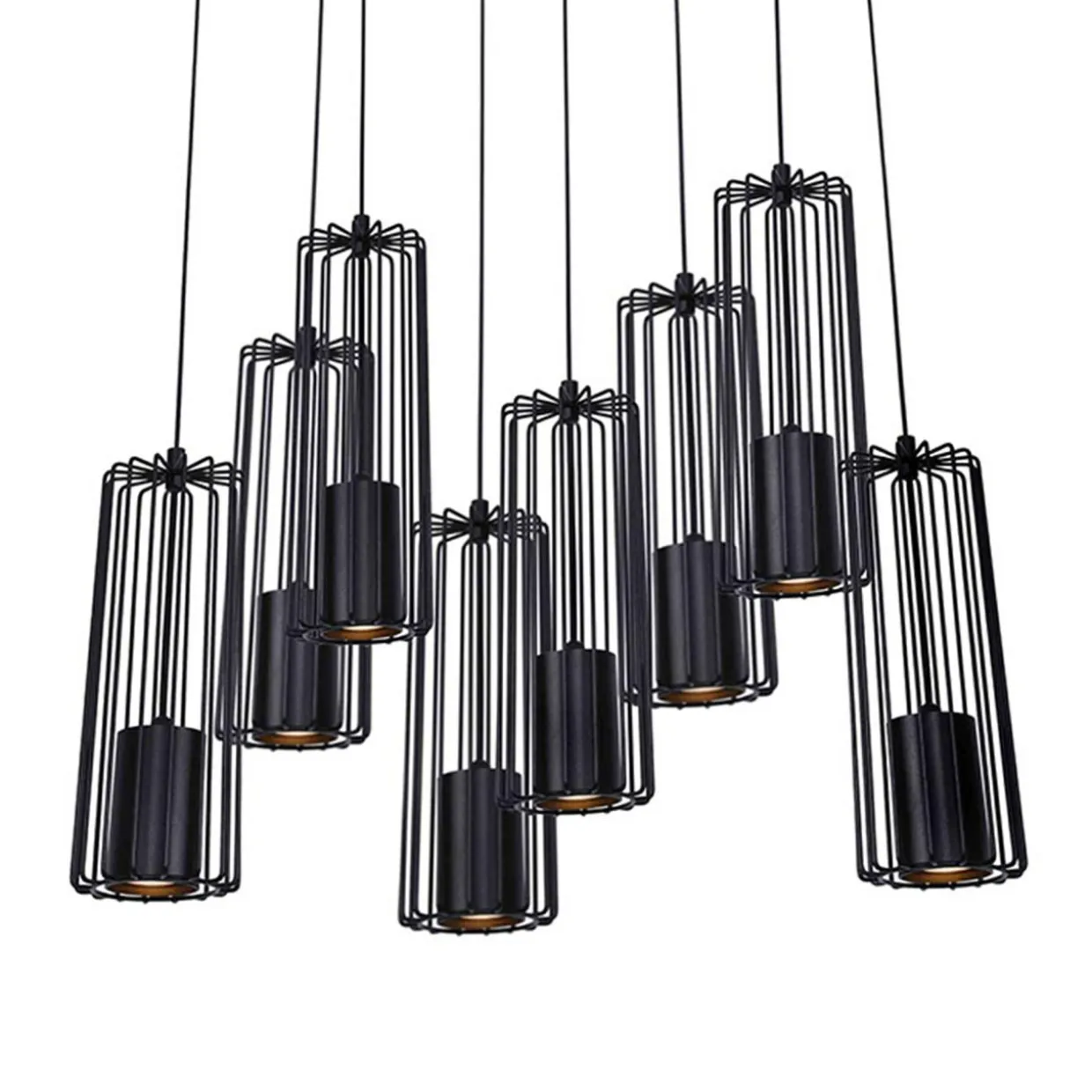 Lampa wisząca listwa czarna FALCON 8