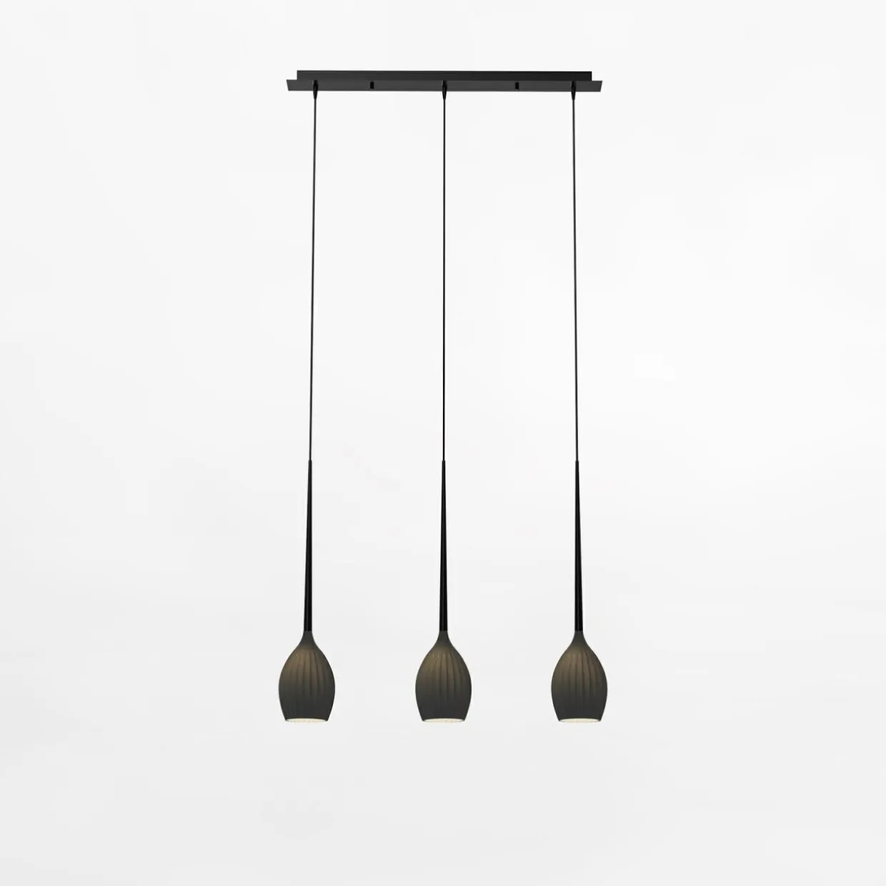Lampa wisząca listwa czarna FIORE III
