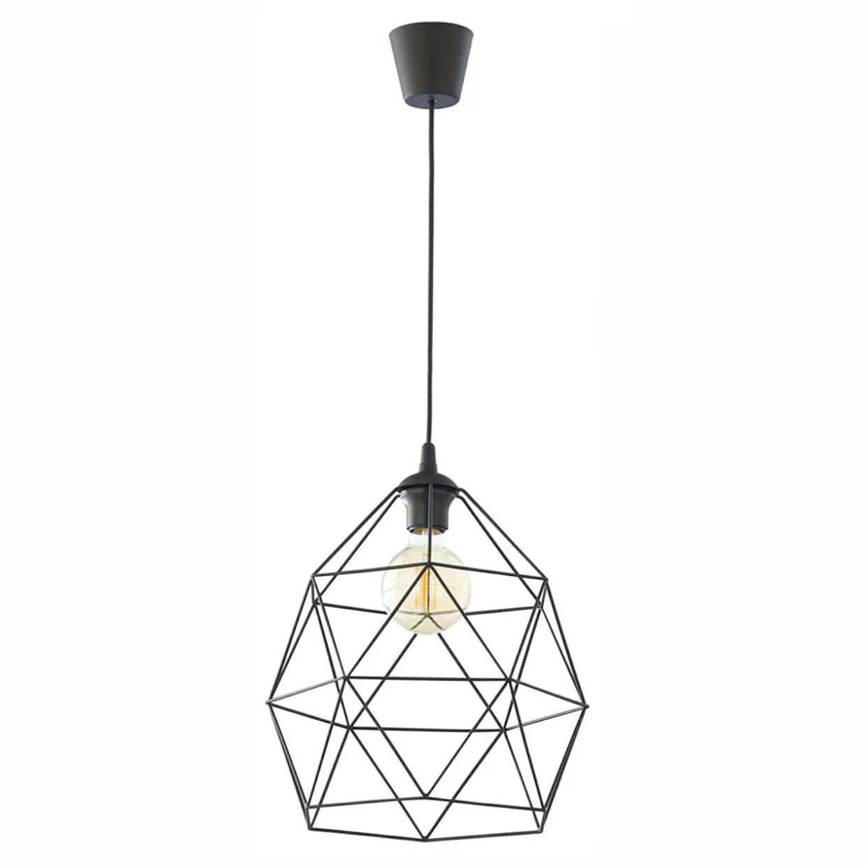 Lampa wisząca loft czarna GALAXY 33 cm
