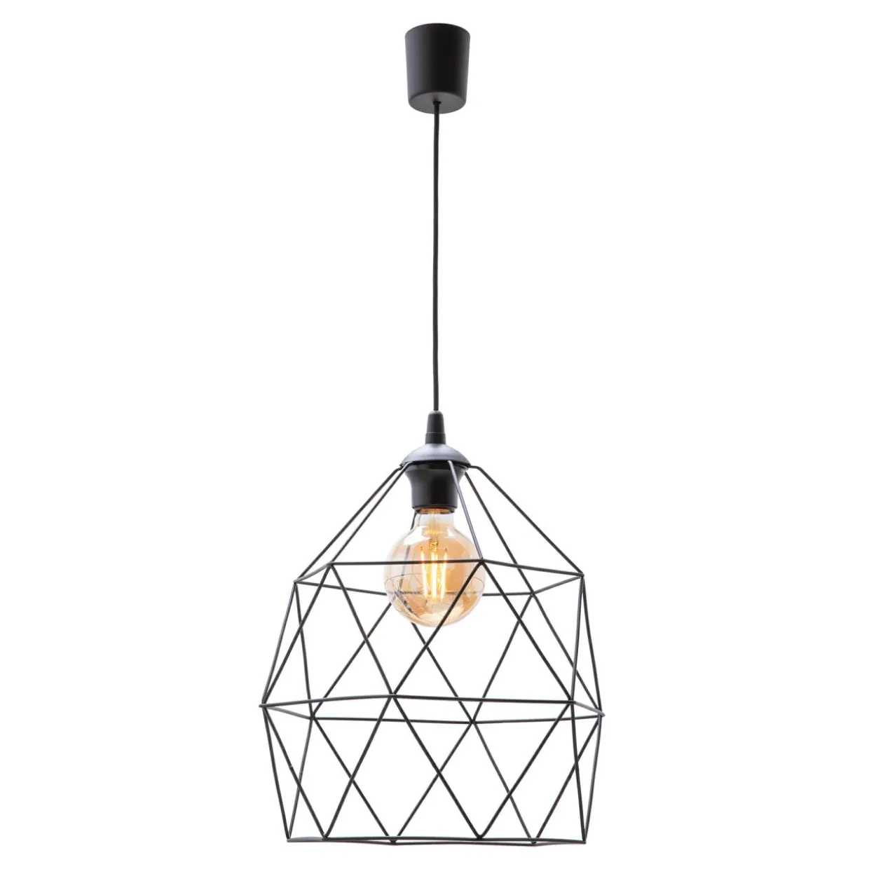 Lampa wisząca loft czarna GALAXY 33 cm