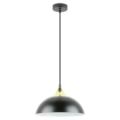 Lampa wisząca loftowa czarno-złota SARDA