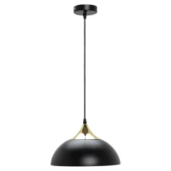 Lampa wisząca loftowa czarno-złota SARDA