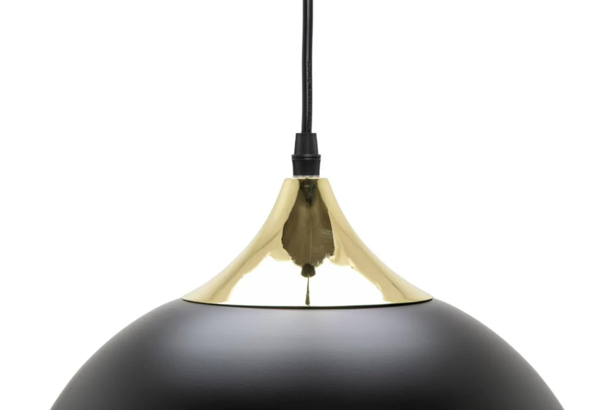 Lampa wisząca loftowa czarno-złota SARDA