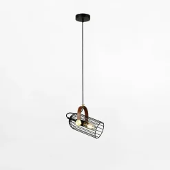 Lampa wisząca loftowa czarna ANTOIN