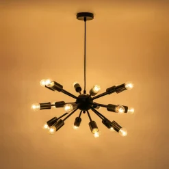 Lampa wisząca loftowa czarna MANDI 51 cm
